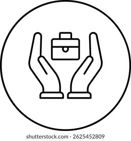 Icono de Vector de empleo. Se puede utilizar para aplicaciones de impresión, móviles y de Web.