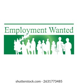employment wanted banner template vector