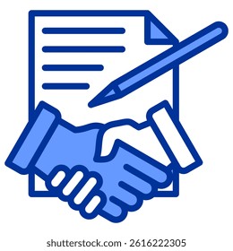 Employmentcontract Icon Element For Design