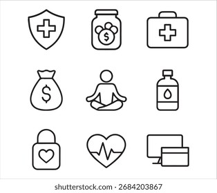 EMPOLYESS BENEFITS ICONOS COLECCIÓN VECTOR ARCHIVO EPS
