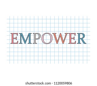 empower concept- vector illustration