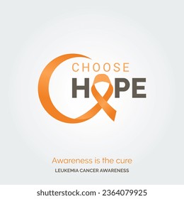 Empower Hope Leukemia Cancer Awareness Vector Background