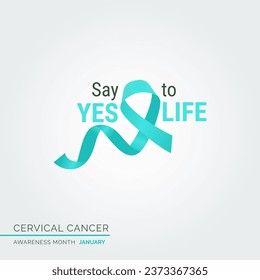 Empower Hope through Vector Background Cervical Cancer