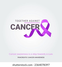 Empower Hope with Vector Background. Pancreatic Cancer