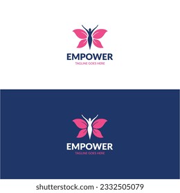 Empower Logo - It Can Be Used For Human,Men OR Women Empowerment,Growth OR Health