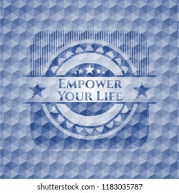 Empower Your Life blue hexagon emblem.