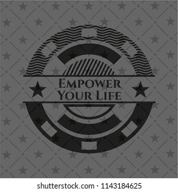 Empower Your Life dark icon or emblem