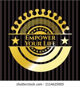 Empower Your Life golden emblem or badge