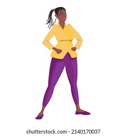 empowered woman design over white