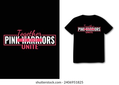 Empowering Breast Cancer Awareness T-Shirt with Inspirational Message, typography T-shirt design