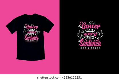 Empowering Cancer Fighters Breast cancer t-shirt Design