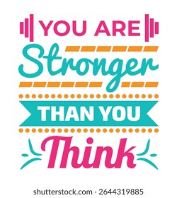 Empoderamento de Fitness Mindset T shirt Design