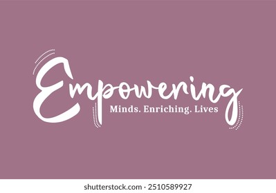 Empowering mente ilustração tipografia slogan para impressão t shirt, design gráfico em T.
