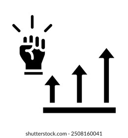 Empowering Progress icon line vector illustration