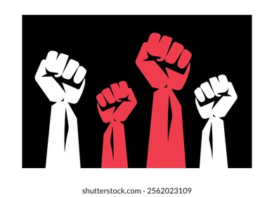 Empowering Protest Vector Art Designs for Social Change, human fist, protest art, rebel spirit, freedom fight, hand gesture, activism symbol, equality rights, empowerment message, struggle hands