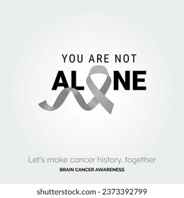 Empowering Warriors Brain Cancer Background Template