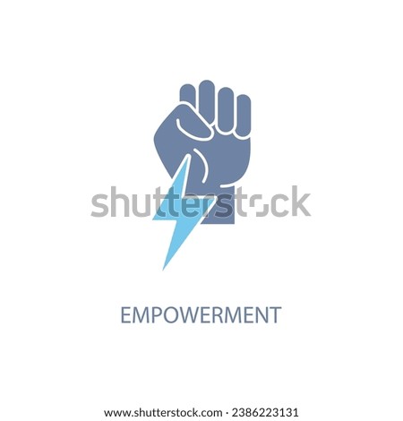 Empowerment concept line icon. Simple element illustration. Empowerment concept outline symbol design.