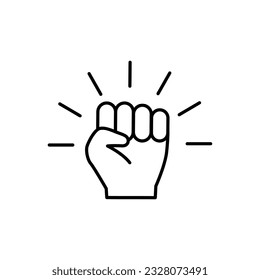 Empowerment flat style icon template