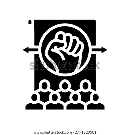 empowerment glyph icon vector. empowerment sign. isolated symbol illustration