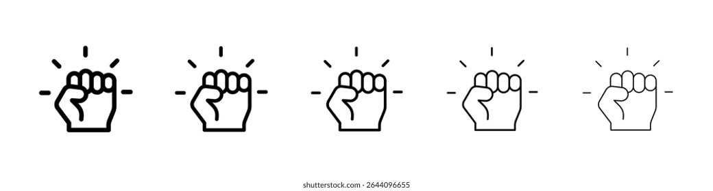 Empowerment icon concept. graphic design, logo, Web, UI.