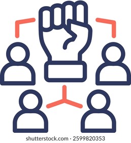 Empowerment Icon Element For Design And Vector