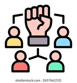 Elemento De Ícone De Empoderamento Para Design E Vetor