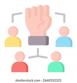 Empowerment Icon Element For Design And Vector