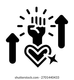 Empowerment Icon Element For Design And Vector