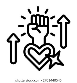 Empowerment Icon Element For Design And Vector