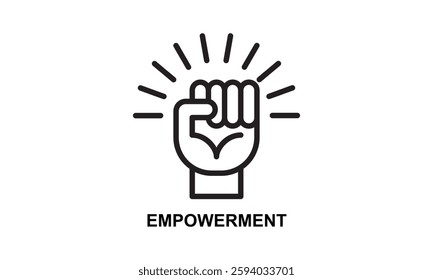 Empowerment Icon Isolated Vector Illustration