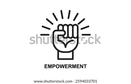 Empowerment Icon Isolated Vector Illustration