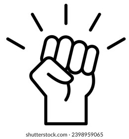Empowerment Icon line vector illustration
