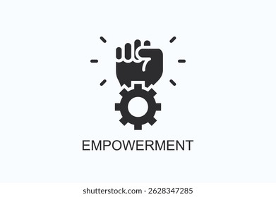 Empowerment Icon Or Logo Isolated Vector Illustration