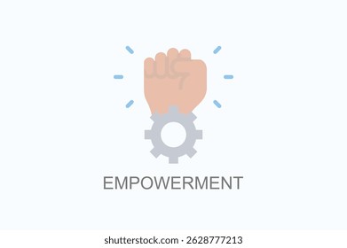 Empowerment Icon Or Logo Isolated Vector Illustration