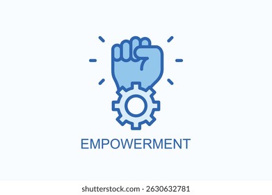 Empowerment Icon Or Logo Isolated Vector Illustration