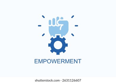 Empowerment Icon Or Logo Isolated Vector Illustration