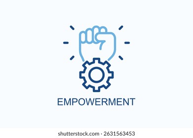Empowerment Icon Or Logo Isolated Vector Illustration
