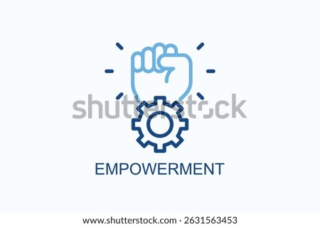 Empowerment Icon Or Logo Isolated Vector Illustration