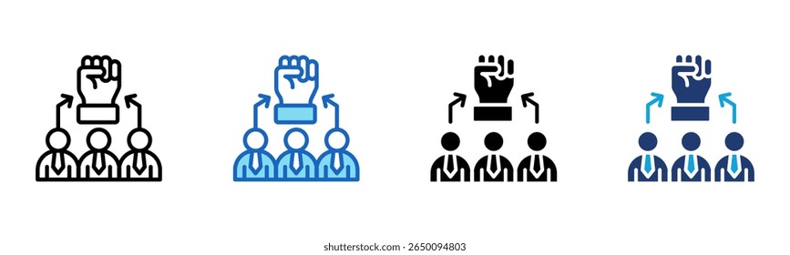 Empowerment icon Multi Style Vector Illustration