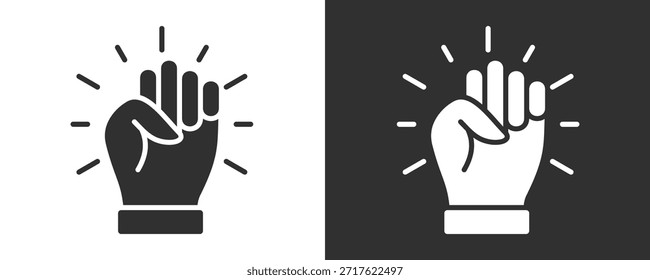 Empowerment Icon Set Vector Collection Isolated In Black And White