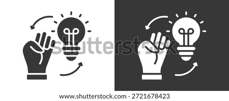 Empowerment Icon Set Vector Collection Isolated In Black And White