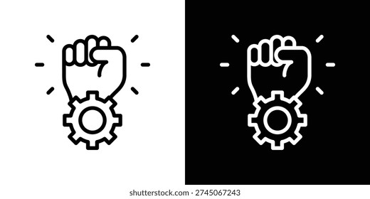 Empowerment Icon Sheet Black And White