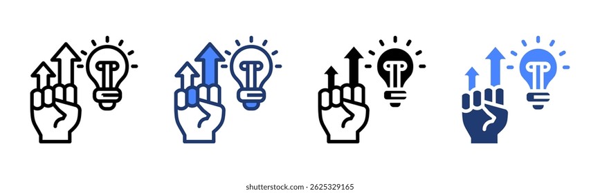 Empowerment icon sheet multiple style collection