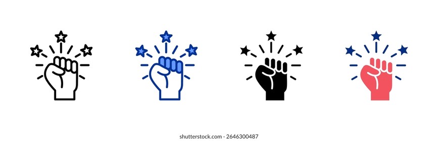 Empowerment icon sheet multiple style collection