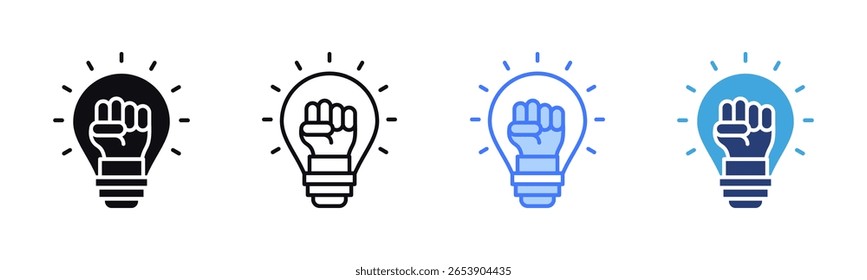 Empowerment icon sheet multiple style collection