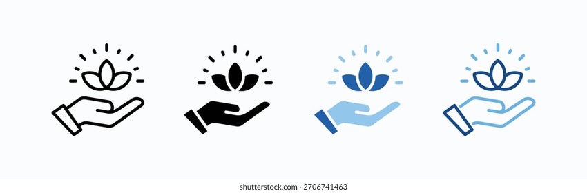Empowerment Icon Sheet Multiple Style Collection Isolated Vector