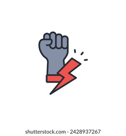 Empowerment icon. vector.Editable stroke.linear style sign for use web design,logo.Symbol illustration.