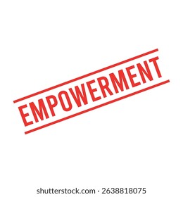 Empowerment Letter Rubber Stamp Template Design