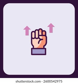 Empowerment and Progress: An Icon Representing Positive Growth and Advancement