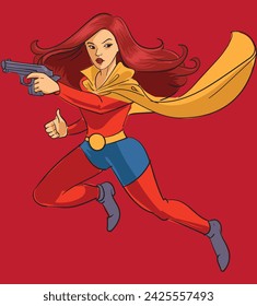 Empowerment Unleashed: Super Woman Vector Design